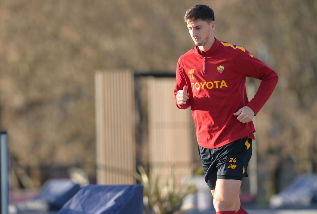 Trigoria, ripresa dopo Milan-Roma: gol di Solbakken. C’è Karsdorp – FOTO GALLERY - immagine 47