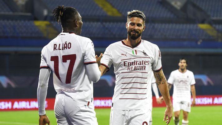 Leao Giroud AC Milan Dinamo Zagabria-Milan 0-4 Champions League 2022-2023