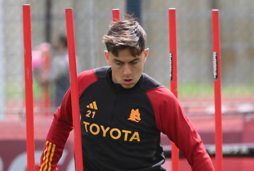 Roma, l’allenamento a due giorni dal Lecce: c’è Dybala – FOTO GALLERY - immagine 6