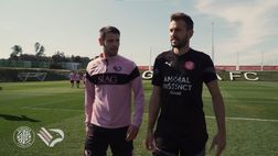 VIDEO Palermo, ritiro a Girona: le due squadre in campo al centro sportivo “La Vinya”