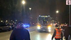 VIDEO / L’arrivo dei pullman di Inter e Udinese a San Siro