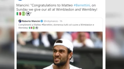 VIDEO Italia, Mancini e mezza Serie A incoronano Berrettini: tutti i messaggi