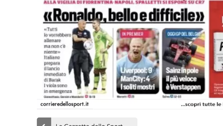 IL NAPOLI SUI MEDIA – Le prime pagine dei giornali di oggi 28 agosto 2022 IL NAPOLI SUI MEDIA – Le prime pagine dei giornali di oggi 28 agosto 2022 - immagine 1