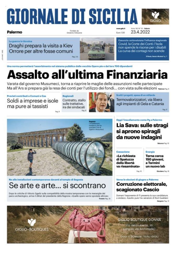 prima pagina