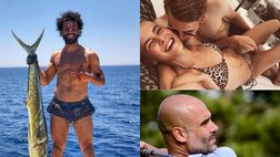 Giocatori in vacanza: Salah pesca, de Ligt fa il misterioso e Guardiola scappa in…