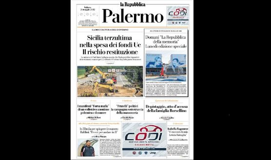 Prima Pagina, La Repubblica-Palermo: “In 33mila al Barbera. Baldini, pronti per la B” Prima Pagina
