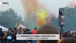 VIDEO Roma-Leicester: i tifosi inglesi arrivano all’Olimpico. Segui la diretta
