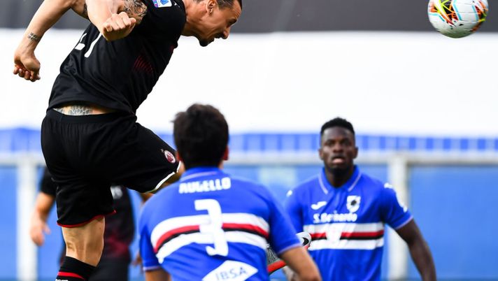 Il gol di Ibrahimovic in Sampdoria-Milan (credits: Getty Images) Il gol di Ibrahimovic in Sampdoria-Milan (credits: Getty Images)