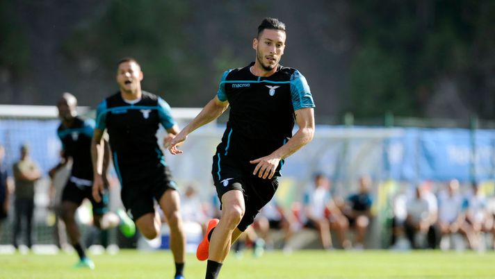 BELLUNO, ITALY - JULY 18:  Mattia Sprocati of SS Lazio in action during the pre-season friendly match between SS Lazio and Auronzo di Cadore on July 18, 2018 in Auronzo di Cadore near Belluno, Italy.  (Photo by Marco Rosi/Getty Images)  Serie B