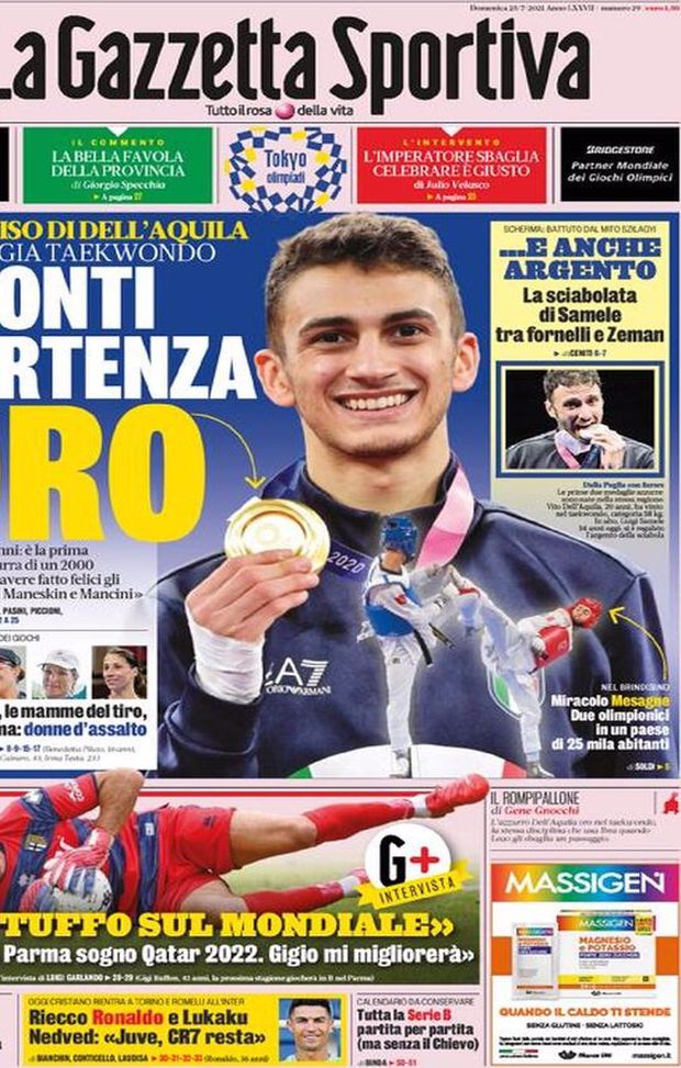 BUONGIORNO CITTACELESTE – LE PRIME PAGINE DEI PRINCIPALI QUOTIDIANI SPORTIVI – GUARDA 