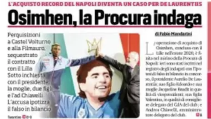 IL NAPOLI SUI MEDIA – Le prime pagine dei giornali di oggi 22 giugno 2022 - immagine 1