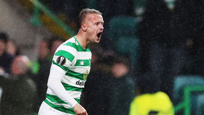 GLASGOW, SCOTLAND - SEPTEMBER 20: Leigh Griffith of Celtic celebrates after he scores the only goal of the game during the UEFA Europa League Group B match between Celtic and Rosenborg at Celtic Park on September 20, 2018 in Glasgow, United Kingdom. (Photo by Ian MacNicol/Getty Images) GLASGOW, SCOTLAND - SEPTEMBER 20: Leigh Griffith of Celtic celebrates after he scores the only goal of the game during the UEFA Europa League Group B match between Celtic and Rosenborg at Celtic Park on September 20, 2018 in Glasgow, United Kingdom. (Photo by Ian MacNicol/Getty Images)