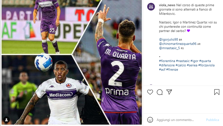 VN su instagram – Chi è il partner migliore per Milenkovic? - immagine 1