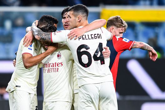 Pellegri esulta con i compagni. Pellegri esulta con i compagni.