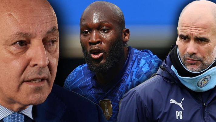 Marotta, Guardiola e Lukaku Marotta, Guardiola e Lukaku