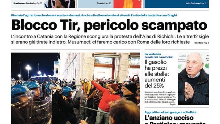 Prima Pagina, Giornale di Sicilia: “Il Palermo ad Andria. E Filippi…”  Prima Pagina, Giornale di Sicilia: “Il Palermo ad Andria. E Filippi…” - immagine 1