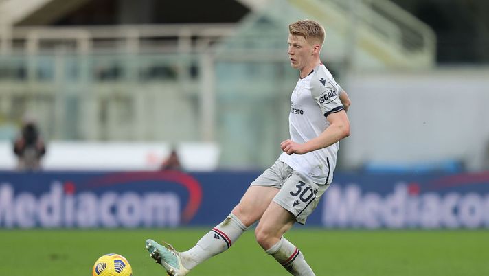 FLORENCE, ITALY - JANUARY 03: Jerry Schouten of Bologna FC in action during the Serie A match between ACF Fiorentina and Bologna FC at Stadio Artemio Franchi on January 3, 2021 in Florence, Italy. (Photo by Gabriele Maltinti/Getty Images) FLORENCE, ITALY - JANUARY 03: Jerry Schouten of Bologna FC in action during the Serie A match between ACF Fiorentina and Bologna FC at Stadio Artemio Franchi on January 3, 2021 in Florence, Italy. (Photo by Gabriele Maltinti/Getty Images)