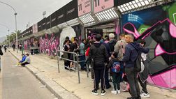 VIDEO Palermo-Brescia, tifosi rosanero in coda ai tornelli del “Barbera”