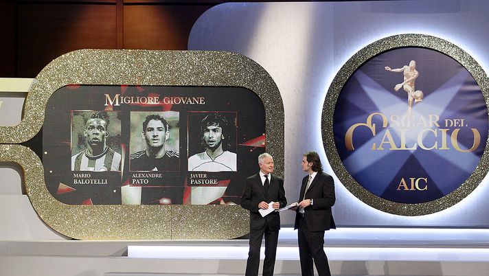 MILAN, ITALY - JANUARY 24: Aldo Serena (L) and Pierluigi Pardo (R) attend the "Oscar Del Calcio AIC 2010" Italian Football Awards on January 24, 2011 in Milan, Italy. Oscar del Calcio Aic is the event in which best players are awarded by Italian Footballers Association. (Photo by Vittorio Zunino Celotto/Getty Images) MILAN, ITALY - JANUARY 24: Aldo Serena (L) and Pierluigi Pardo (R) attend the "Oscar Del Calcio AIC 2010" Italian Football Awards on January 24, 2011 in Milan, Italy. Oscar del Calcio Aic is the event in which best players are awarded by Italian Footballers Association. (Photo by Vittorio Zunino Celotto/Getty Images)