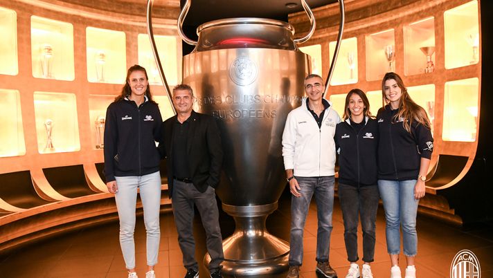 La Saugella Monza a Casa Milan, foto acmilan.com 