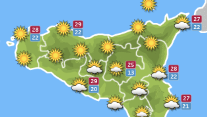Meteo, Palermo: poco nuvoloso e nubi sparse, le previsioni di venerdì 24 settembre Meteo, Palermo: poco nuvoloso e nubi sparse, le previsioni di venerdì 24 settembre