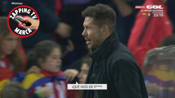 Diego Simeone all'arbitro: "Figlio di..." - Foto: Marca  Diego Simeone all'arbitro: "Figlio di..." - Foto: Marca