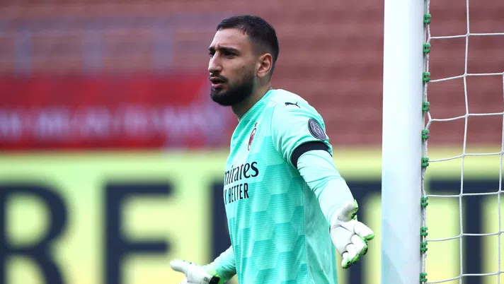 Gianluigi 'Gigio' Donnarumma (portiere AC Milan) durante Milan-Fiorentina (Serie A 2020-2021) | AC Milan News (Getty Images)