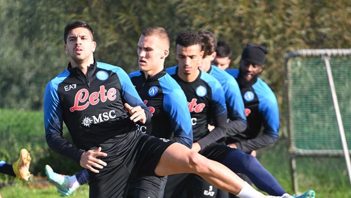 NAPLES, ITALY - DECEMBER 29: Giovanni Simeone of Napoli during a SSC Napoli training session on December 29, 2022 in Naples, Italy. (Photo by SSC NAPOLI/SSC NAPOLI via Getty Images) Napoli Juve Stabia