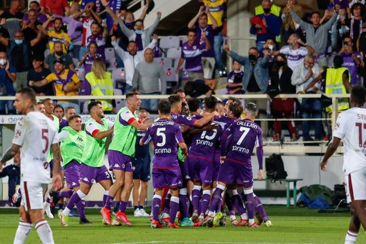  GERMOGLI PH: 28 AGOSTO 2021 FIRENZE STADIO ARTEMIO FRANCHI SERIE A FIORENTINA VS TORINO NELLA FOTO ESULTANZA GOL GONZALEZ 