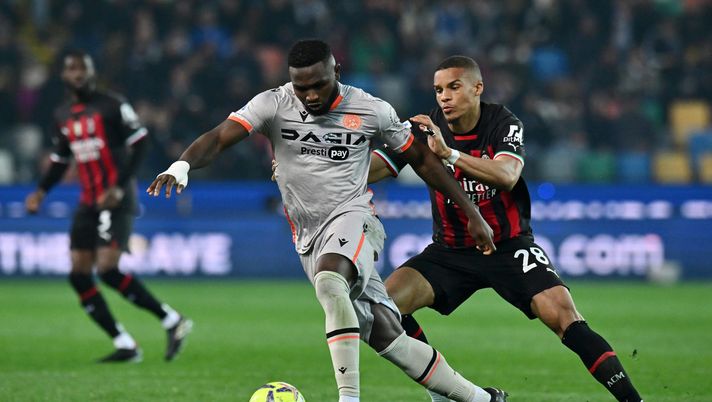 Isaac Success e Malick Thiaw, impegnati ieri sera in Udinese-Milan