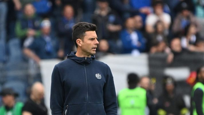L'allenatore del Bologna Thiago Motta durante la sfida contro l'Atalanta