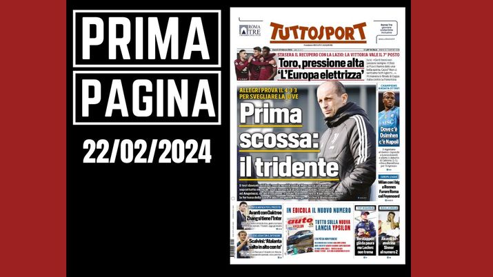 Prima pagina Tuttosport: Milan a Rennes con i big