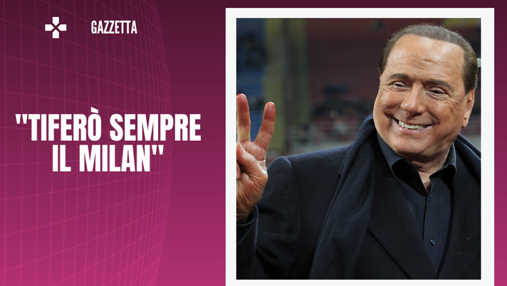 Silvio Berlusconi ex presidente del Milan sul Napoli