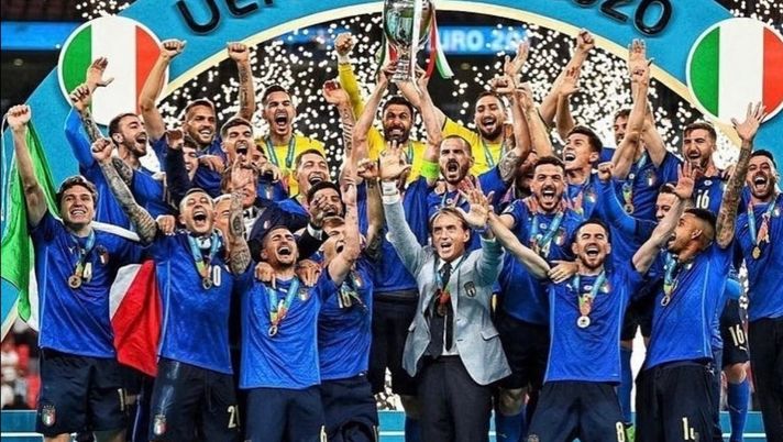 La Nazionale italiana Campione d'Europa. 
