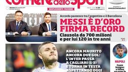 EDICOLA / CdS: Legge Icardi, ancora lui e l’Inter torna in testa. Napoli, cuore Insigne