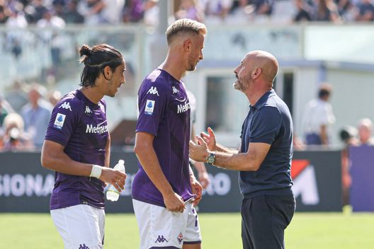 GERMOGLI PH: 3 SETTEMBRE 2022 FIRENZE STADIO ARTEMIO FRANCHI CAMPIONATO SERIE A 2022 - 2023 FIORENTINA VS JUVENTUS NELLA FOTO MALEH BARAK E ITALIANO Italiano