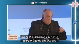 VIDEO / Tebas: “I naufraghi della Superlega vogliono rovinarci…”