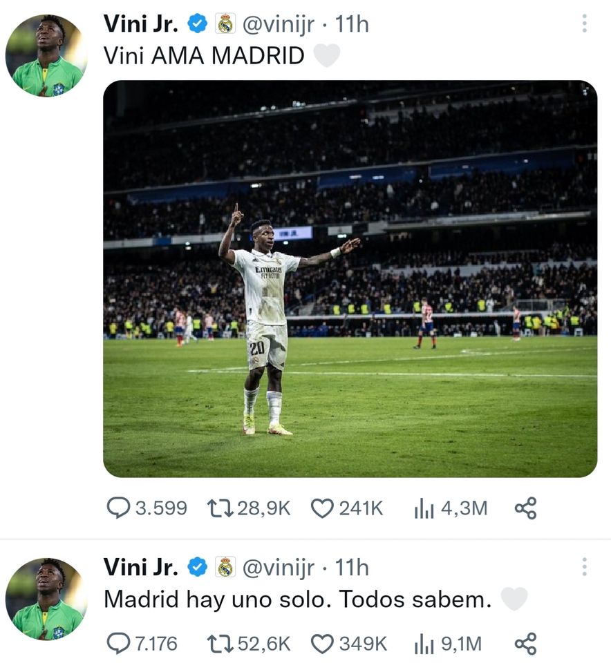 Vinicius risponde all’attacco pre-derby di Copa del Rey: “C’è solo un Madrid…”- immagine 2