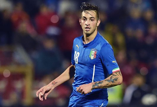 Vittorio Parigini con l'Italia U21 Vittorio Parigini con l'Italia U21