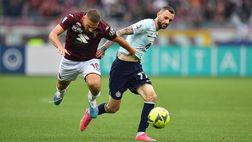 La moviola di Torino-Inter 0-1: Brozovic-Ilic, il contatto c’è ma è fuori area