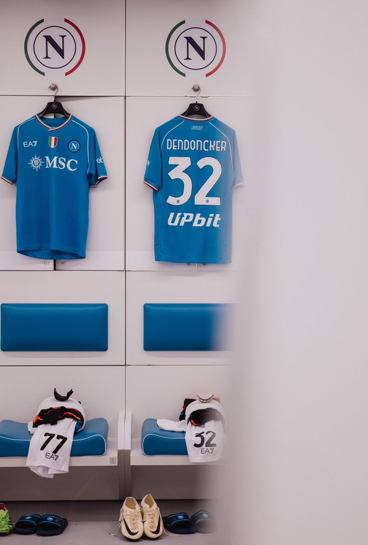 Tutto pronto nello spogliatoio del Napoli per il match contro il Torino