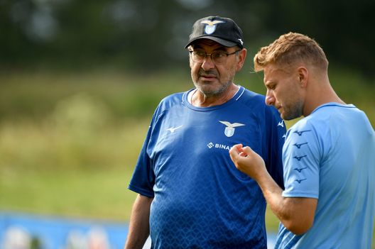 Sarri e Immobile Sarri e Immobile