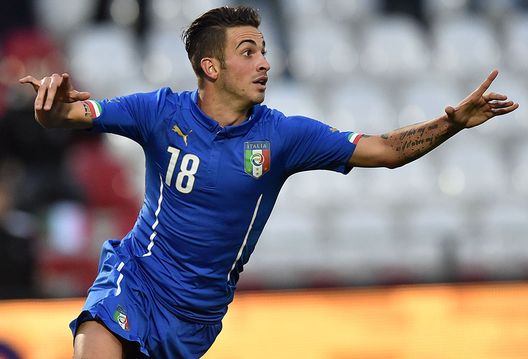 Vittorio Parigini con l'Italia U21 Vittorio Parigini con l'Italia U21