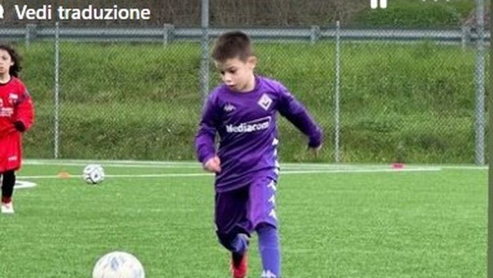 FOTO – Il bimbo di Quarta sulle orme del padre (in maglia viola) - immagine 1
