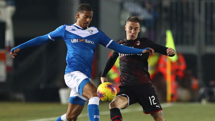 Florian Ayé ed Andrea Conti in Brescia-Milan (credits: GETTY Images) 