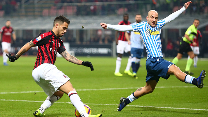 29 dicembre 2018, Milan-Spal 2-1: Jesus Suso al cross (credits: acmilan.com) 