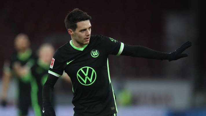 MAINZ, GERMANY - JANUARY 19: Josip Brekalo of Wolfsburg reacts during the Bundesliga match between 1. FSV Mainz 05 and VfL Wolfsburg at Opel Arena on January 19, 2021 in Mainz, Germany. (Photo by Alex Grimm/Getty Images) 