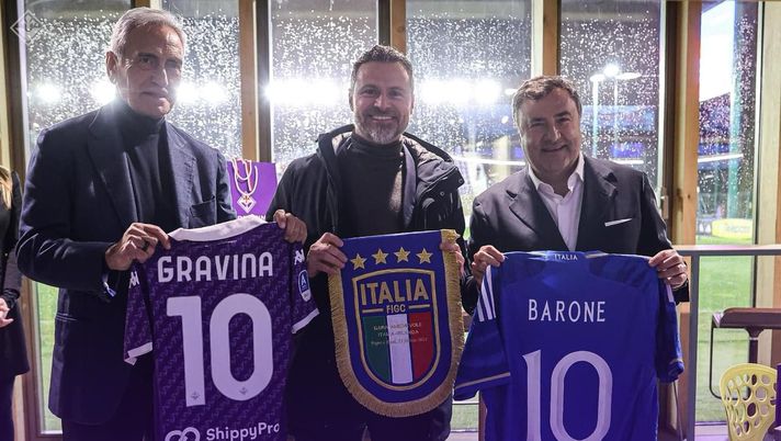 Gravina: “Barone un amico, Viola Park suo lascito più bello”. Minuto di silenzio sui campi Gravina: “Barone un amico, Viola Park suo lascito più bello”. Minuto di silenzio sui campi - immagine 1