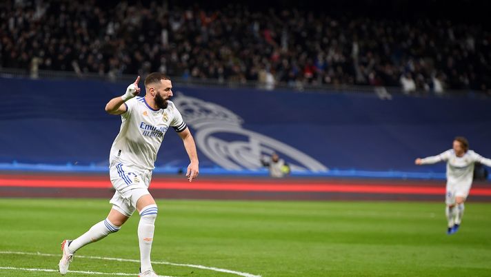 Benzema in goal nel derby di Madrid