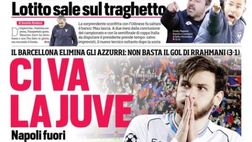 EDICOLA / CdS: Ci va la Juve. Napoli fuori dalla CL, Allegri al Mondiale per Club
